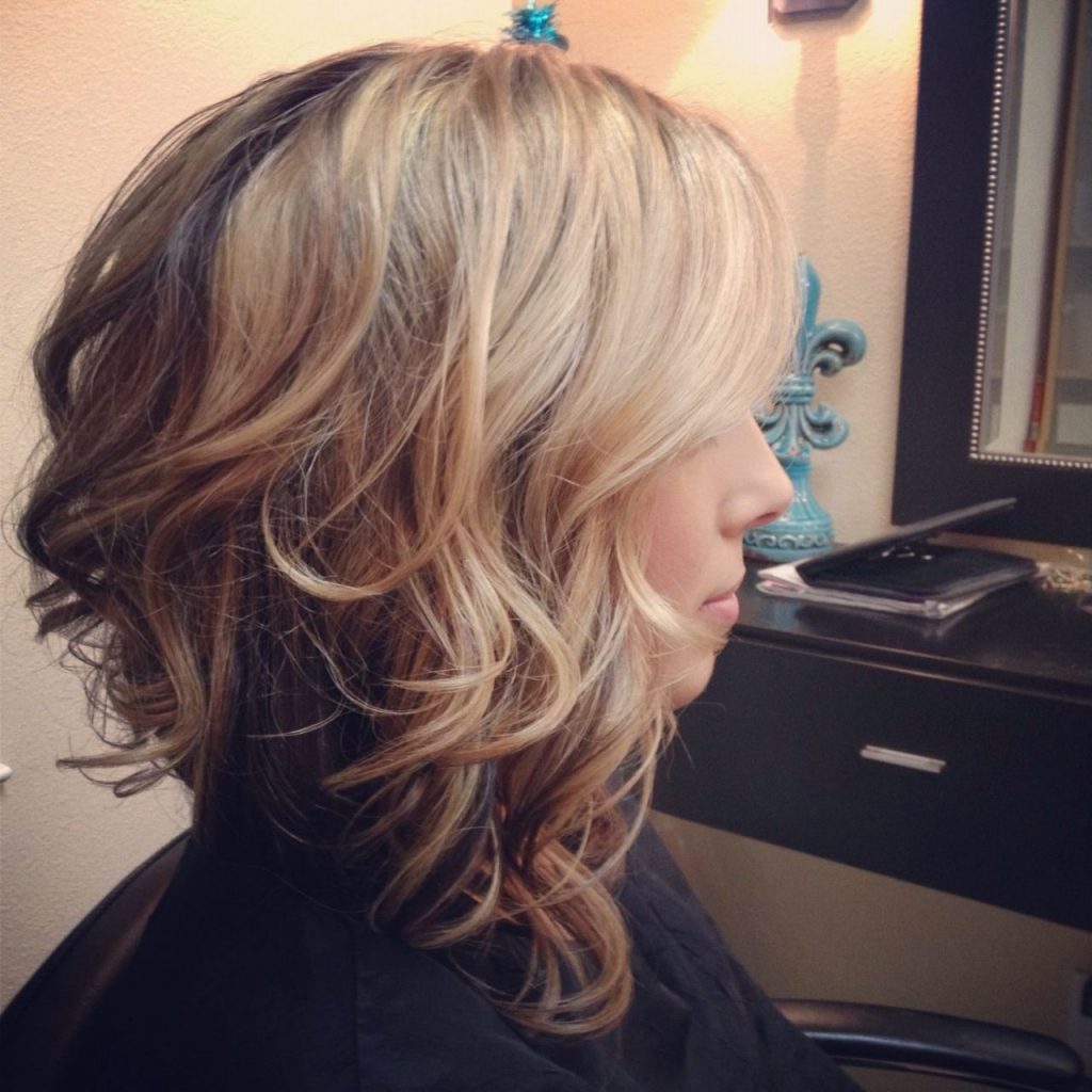 Asymmetrical Curly Bob Hairstyles 2021 - 2022