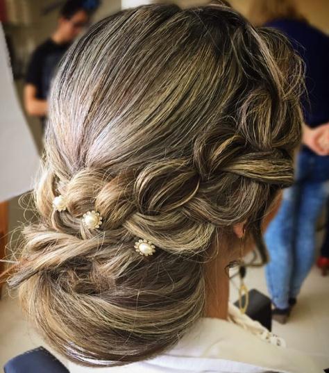 Blonde Updo hairstyles and haircuts with tressed