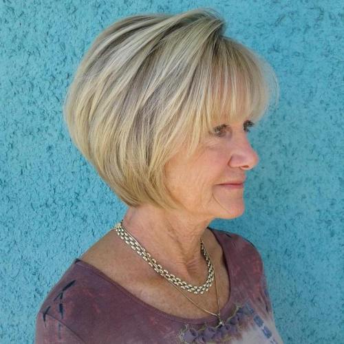 Short Bob Haircuts for Women Over 60 in 2021-2022