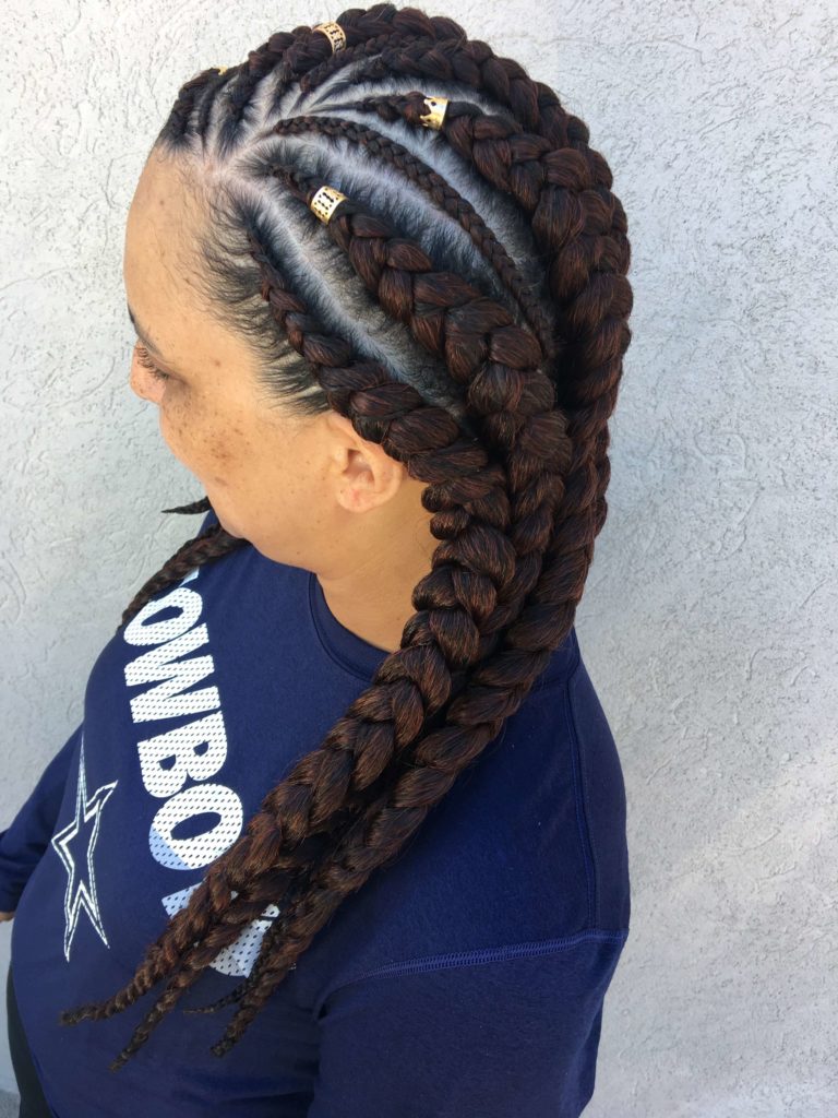 Six Braids Cornrow