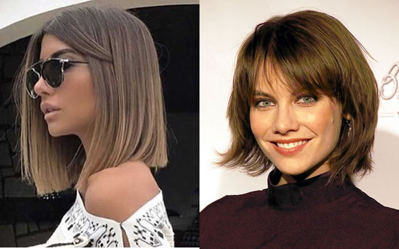 Straight long bob haircuts for ladies