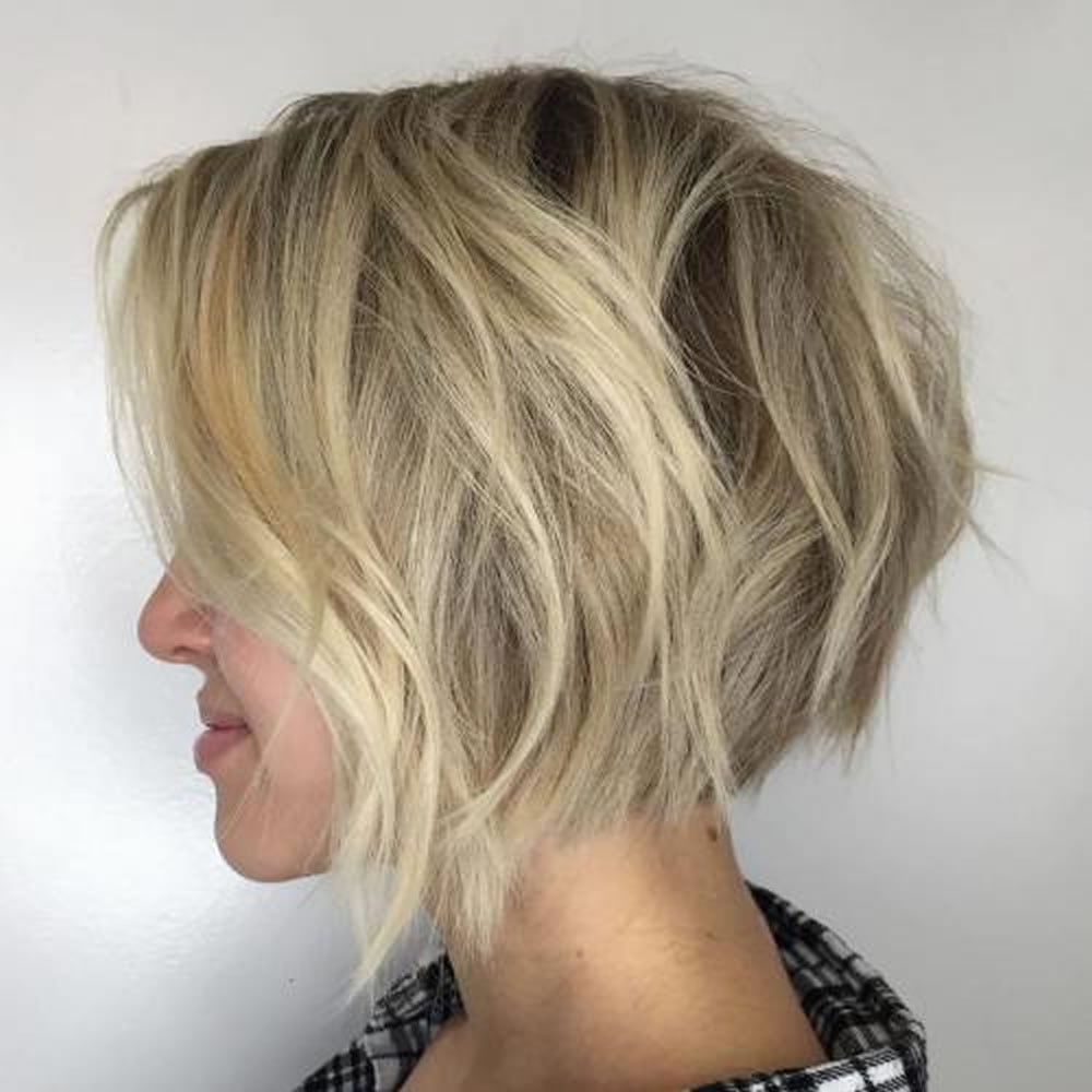 asymmetrical short bob