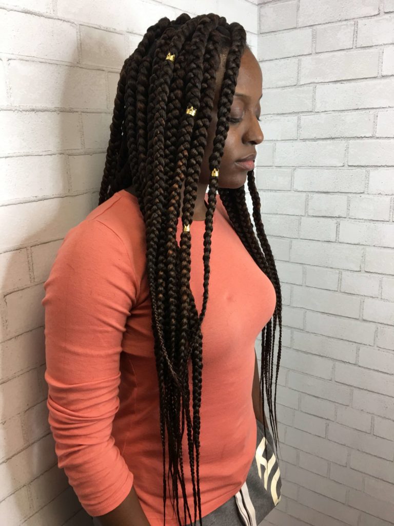 Waist Length Box Braids