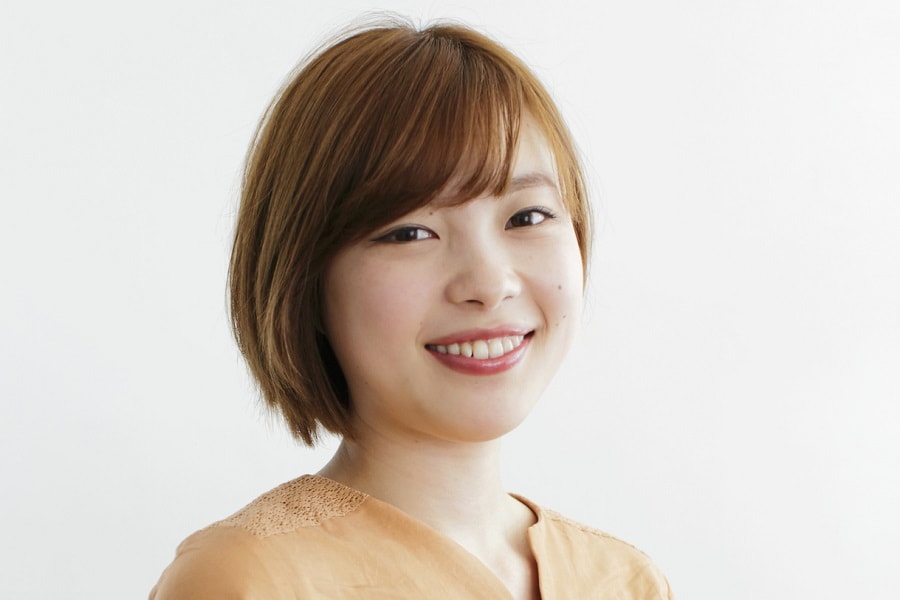 short brown bob for Asian women