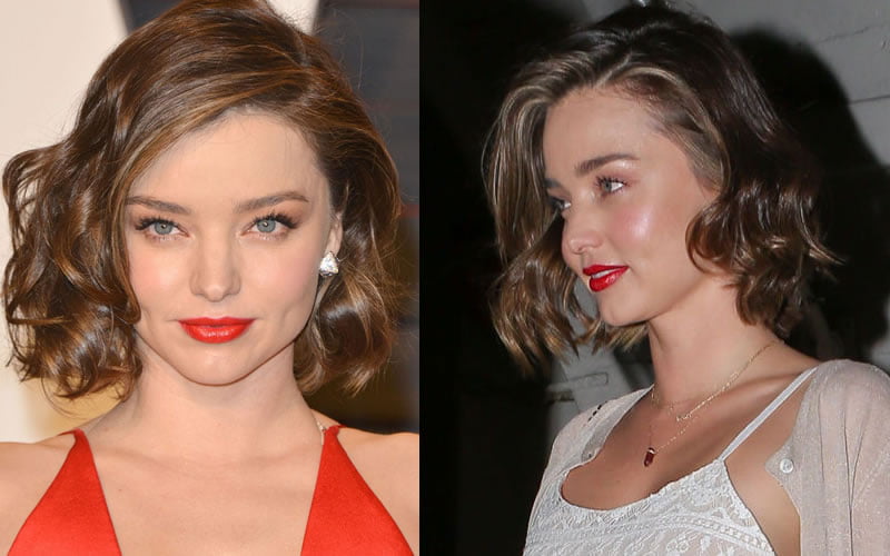 Side parted wavy short bob haircut for 2019