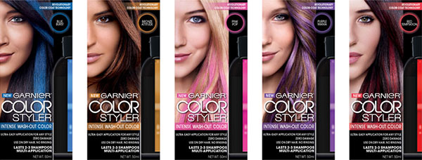 Garnier color styler boxes