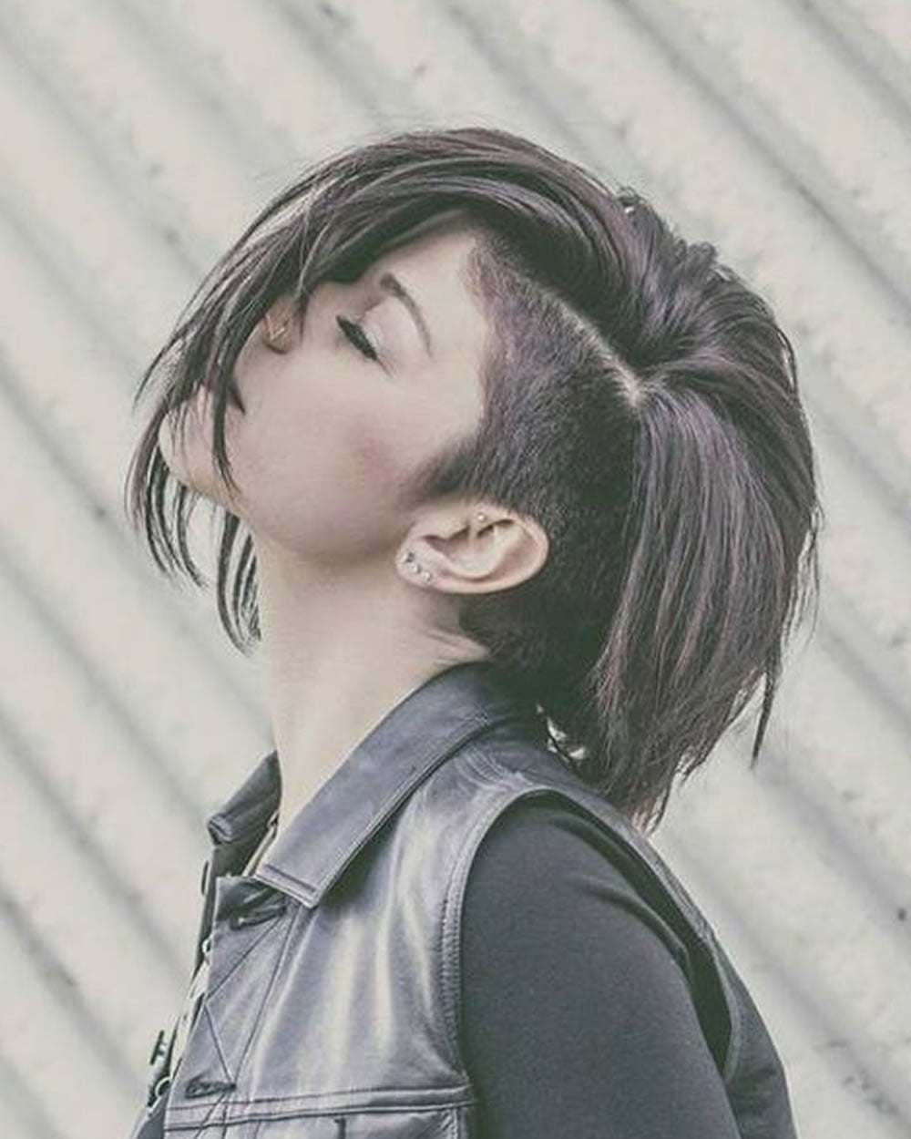 Undercut short bob 2019