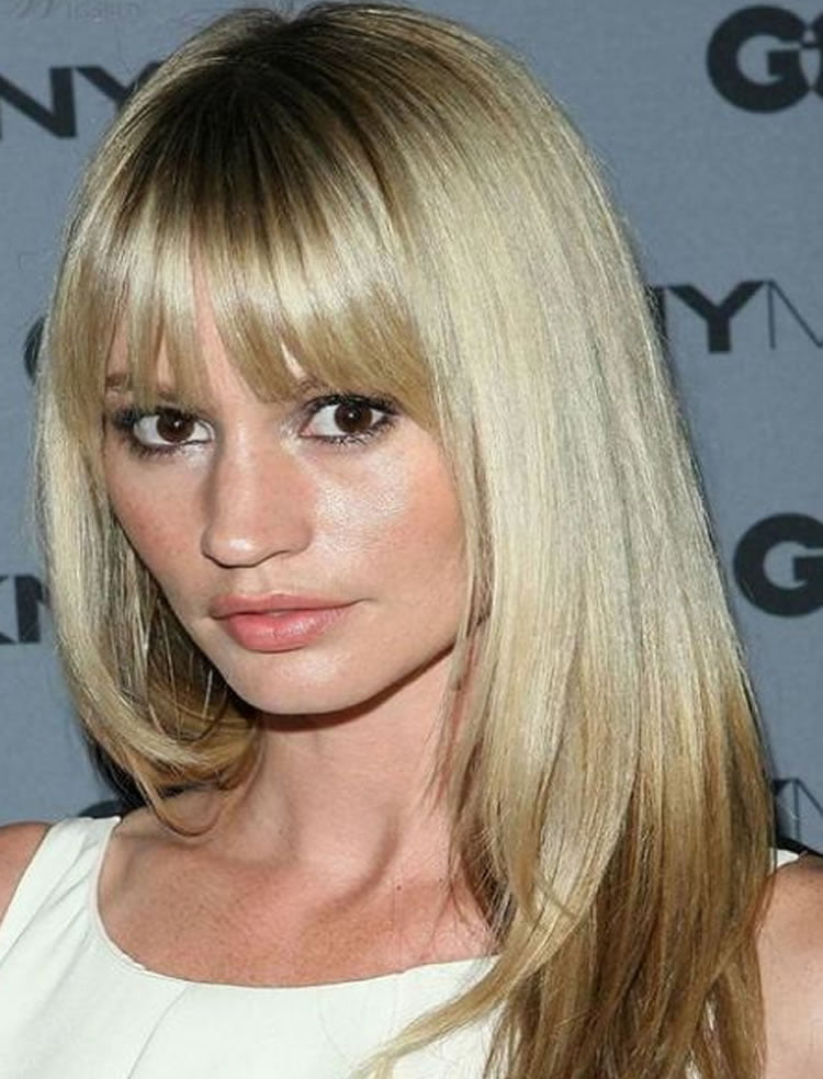 Spectacular Blonde Hair Colors For Straight Hair with bangs in 2017