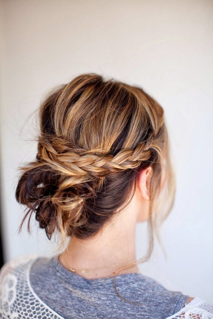 Messy Braided Updo