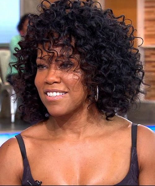 Regina King Curly Medium length Hairstyles 2019-2020