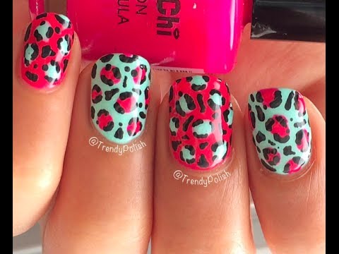 Leopard Print Nail Art (Using A Toothpick Only!)