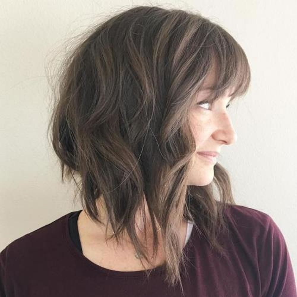 asymmetrical short bob