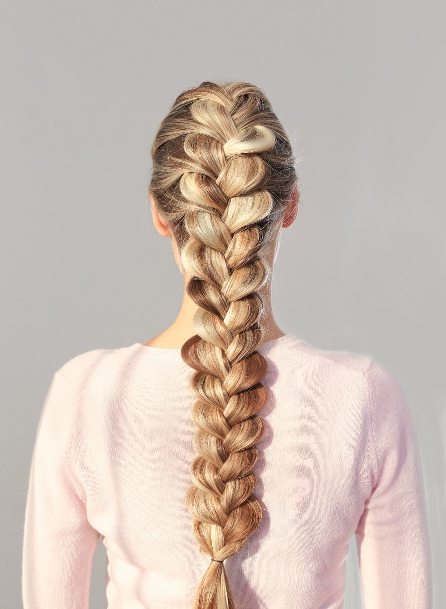 thick mermaid pull through braid