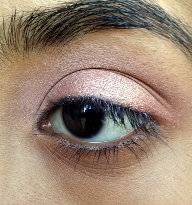 shimmery eyeshadow