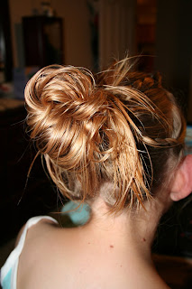 Twist and Shout Hair Twists as a Messy Bun