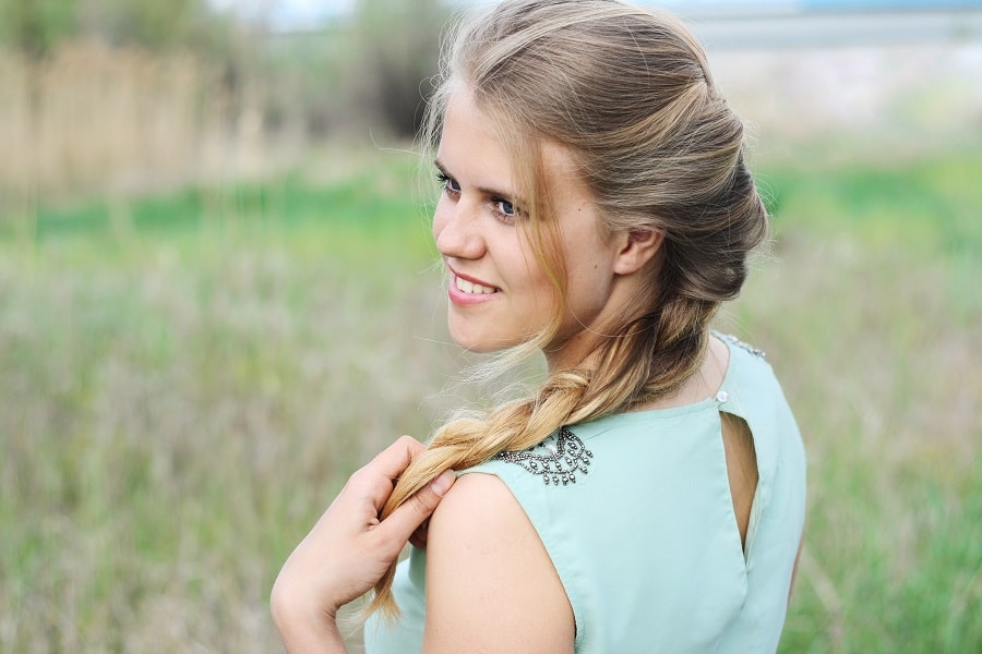 elsa braid with dirty blonde hair