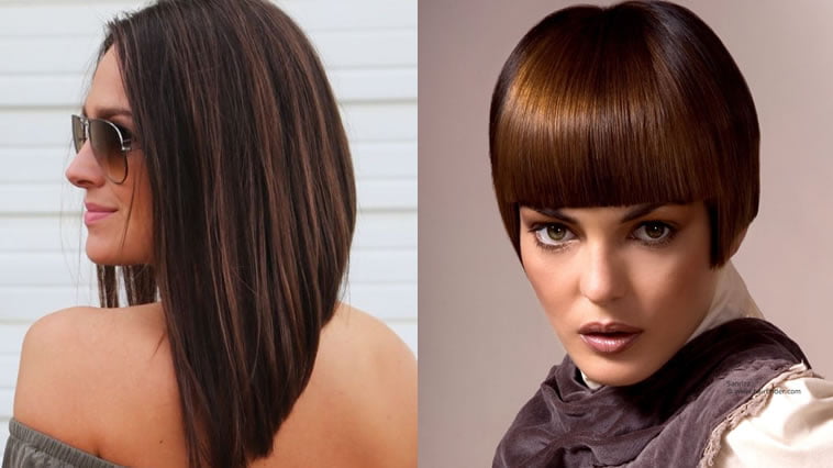 2019 asymmetrical angled bob hairstyle