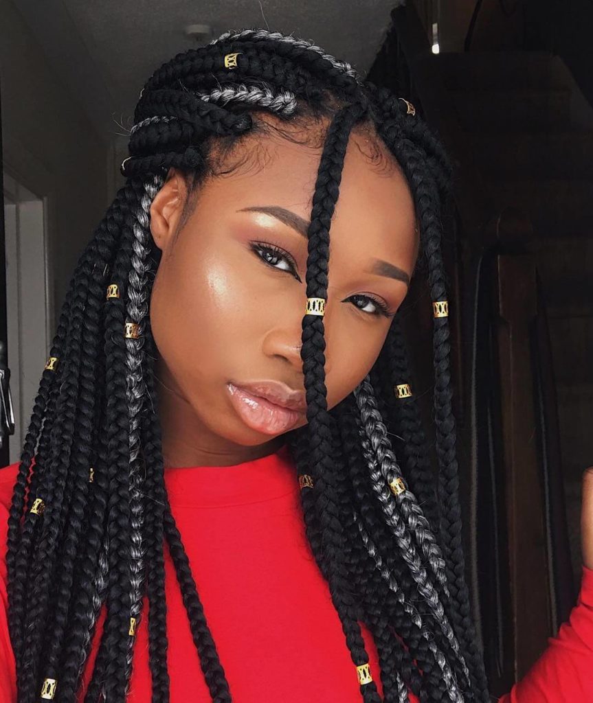 Medium Box Braids