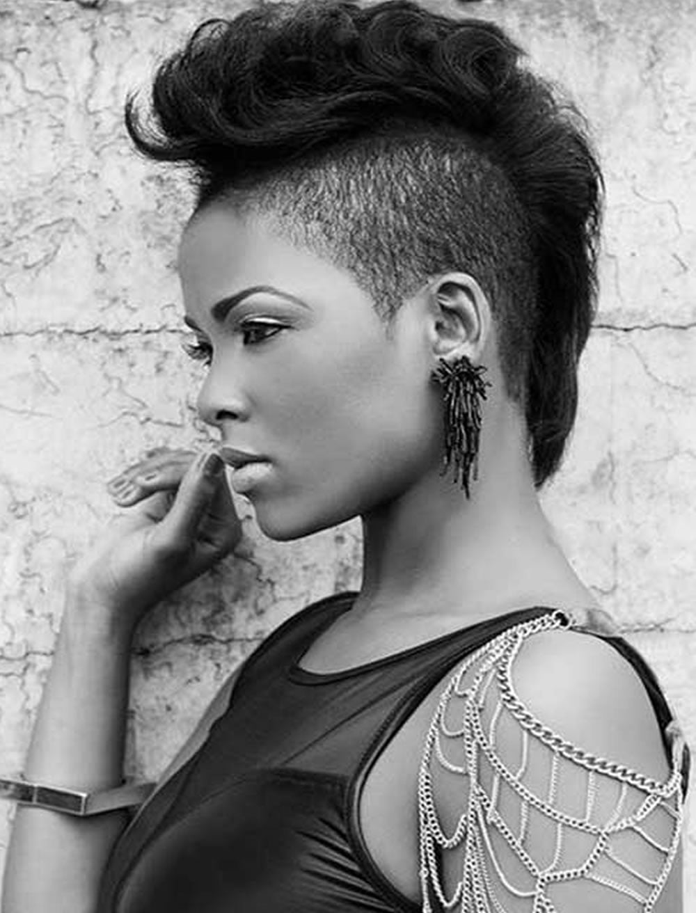 Mohawk black women hairstyles for summer 2018-2019