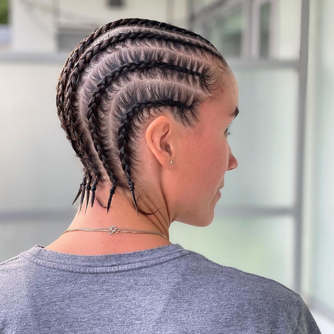 cornrows for short hair