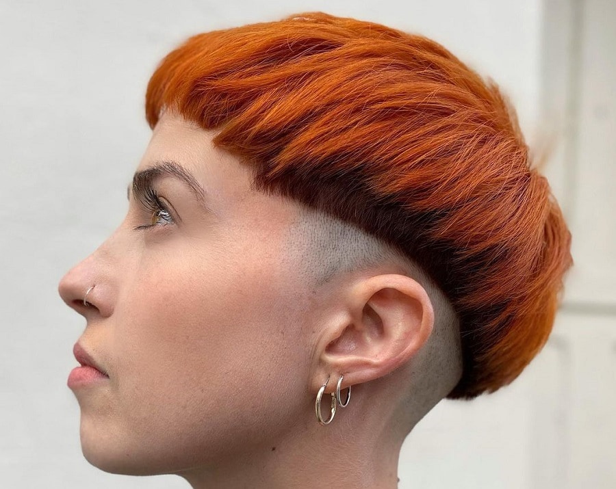 bowl haircut for short ginger hair