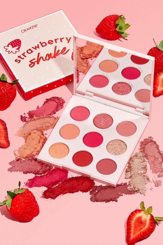 Colourpop strawberry shake palette