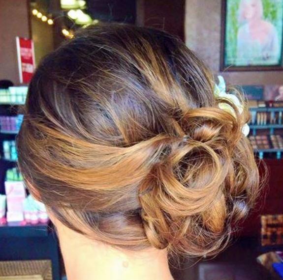 Updo hairstyles knob on the side