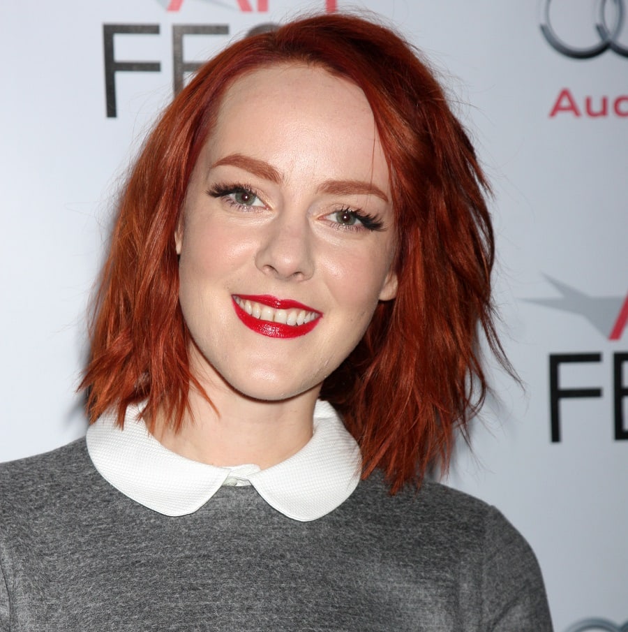 Jena Malone With Short Red Hair