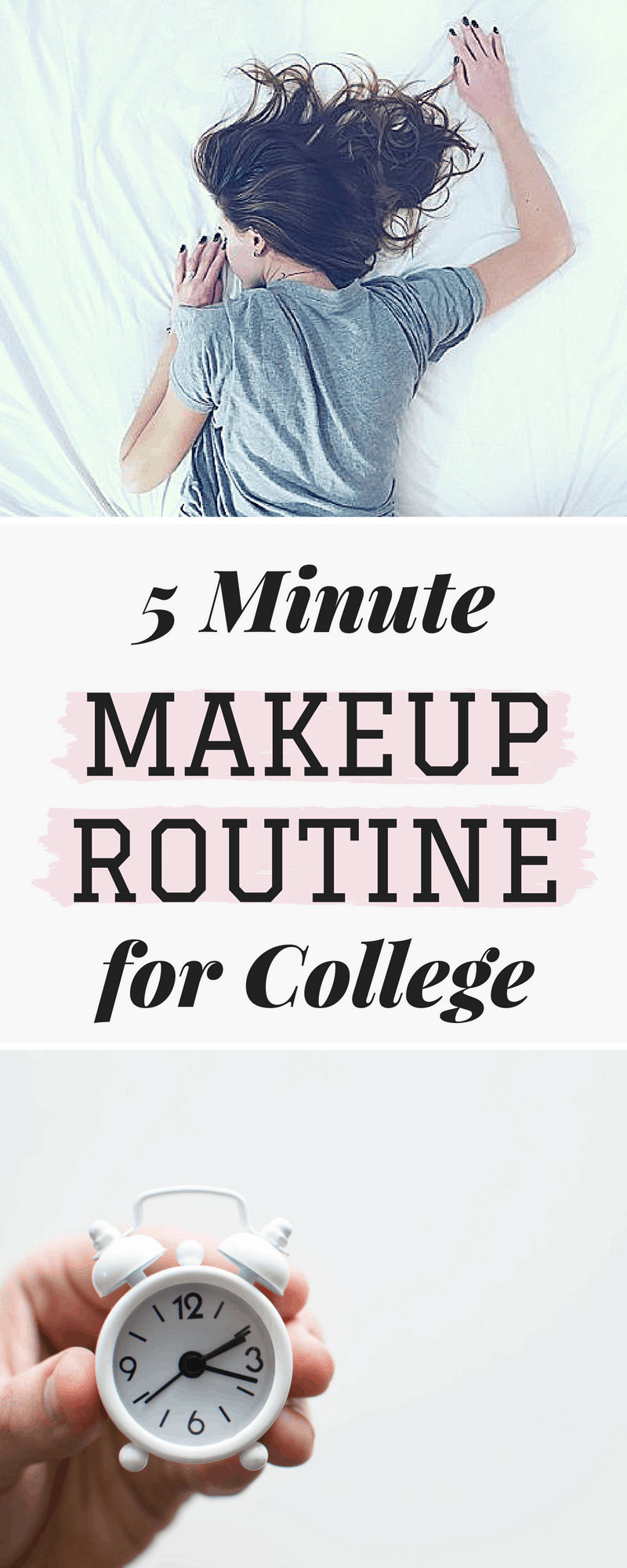 5 minute makeup for college - my ultimate routine