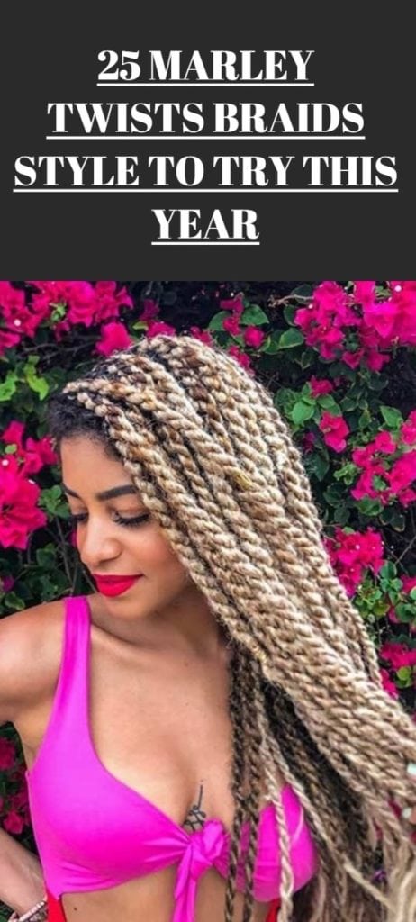 Marley Twists Braids Hairstyle