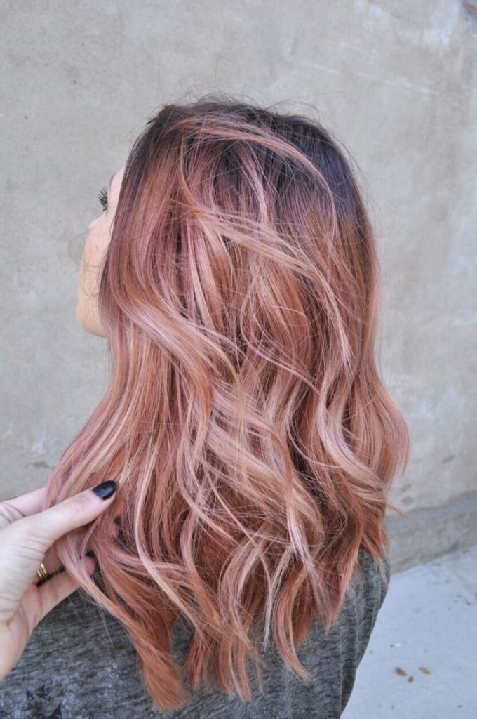 Rose Gold Hair Color