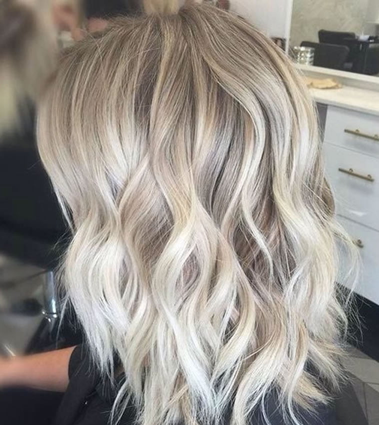 ash blonde hair color with silver highlights