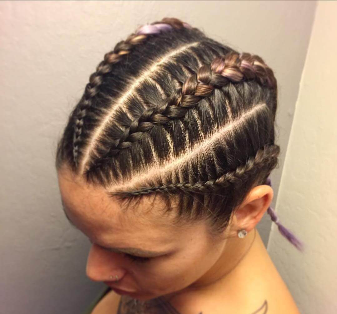 Four Cornrow Braids