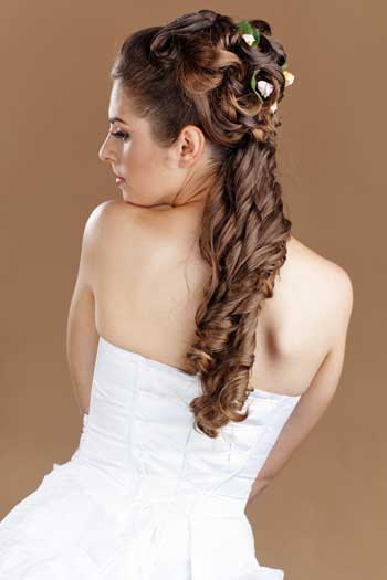 half up half down wedding hairstyles