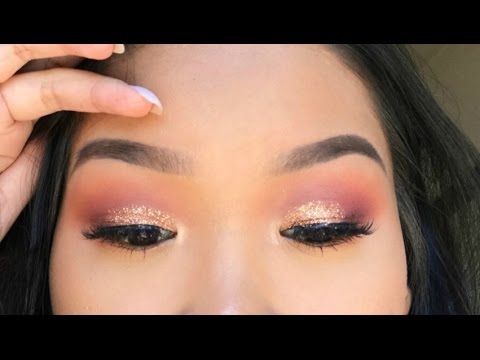 WARM SOFT GLITTER SMOKEY EYE (monolid friendly) | xojennydey