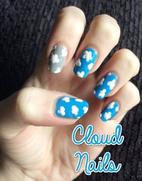 cloud nail art