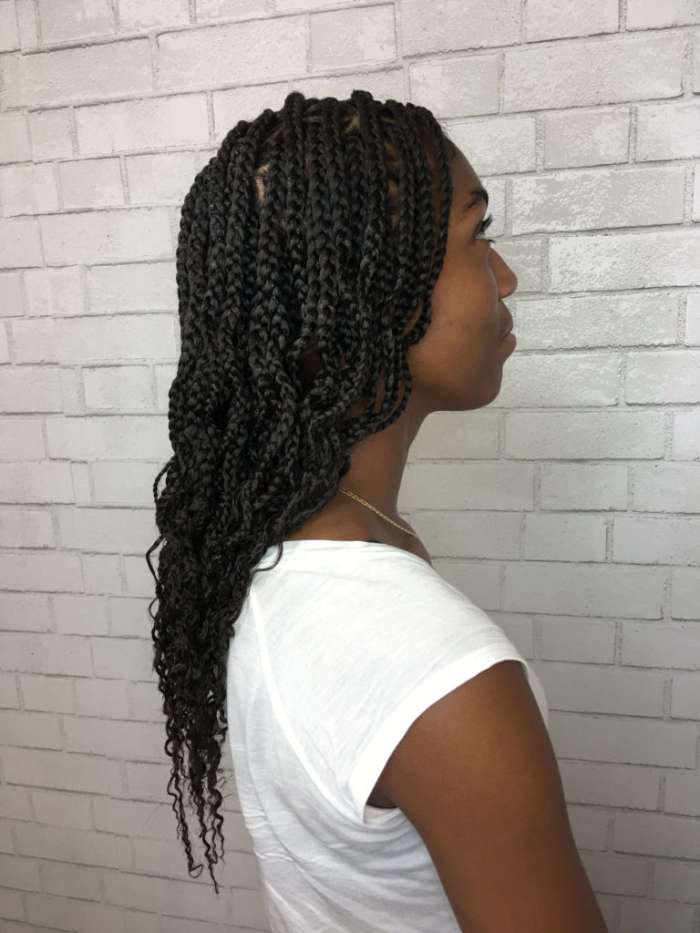 Curly Box Braids