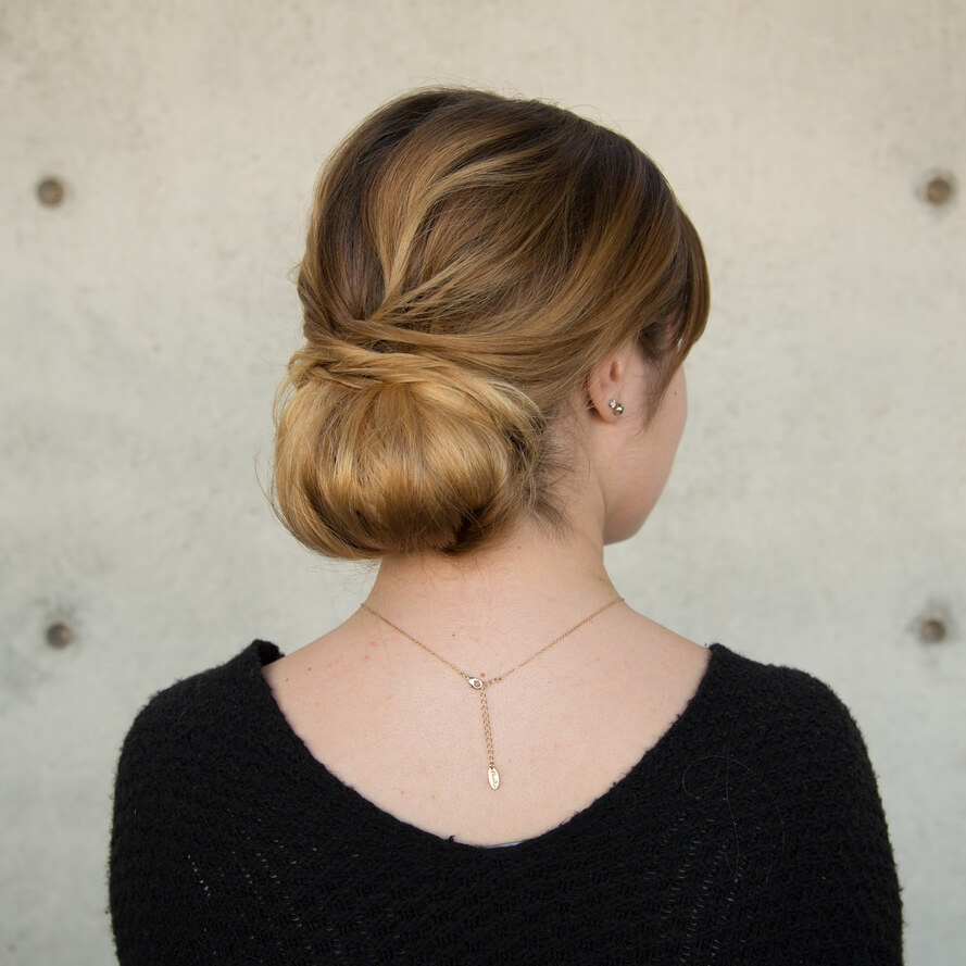 Chignon with a Modern Twist