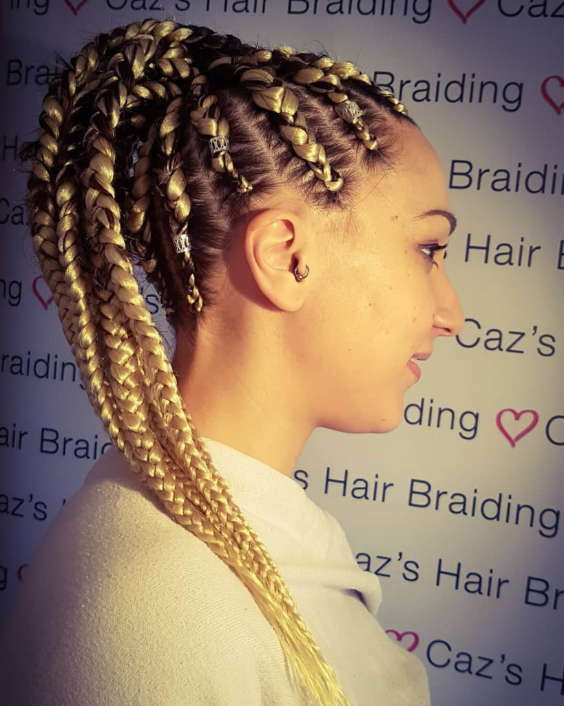 Blonde Cornrow