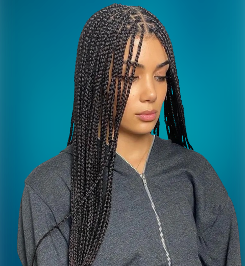 Knotless braids hairstyles 2022-2023