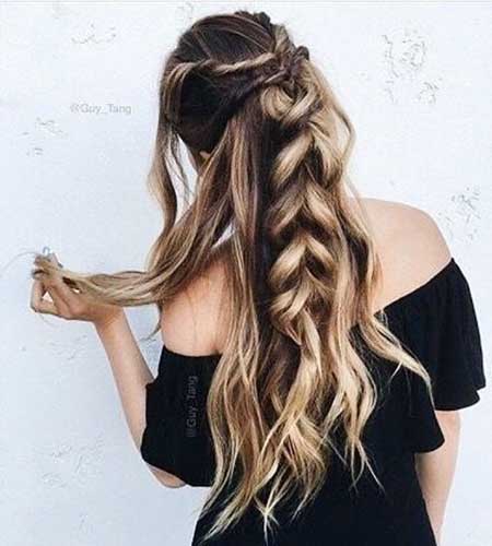 Twist, Twists, Half, Updo, Long