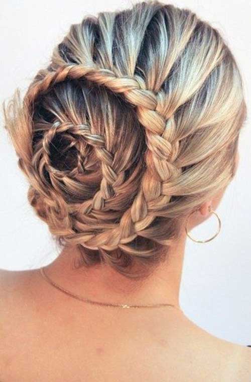 Cute Bun Long Hair Styles Braids for Girls