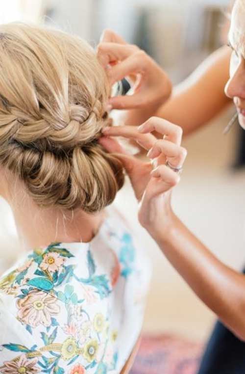 Wedding Braided Low Bun