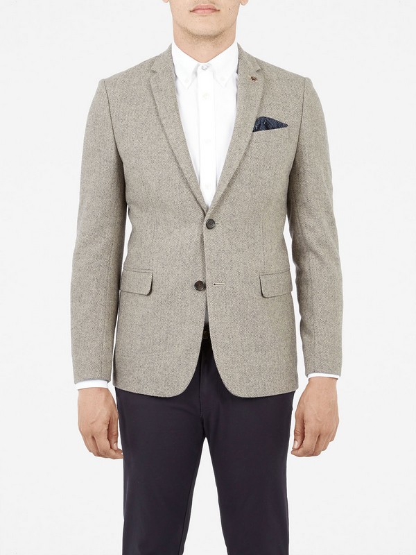 Ben Sherman Tweed Mens Blazer