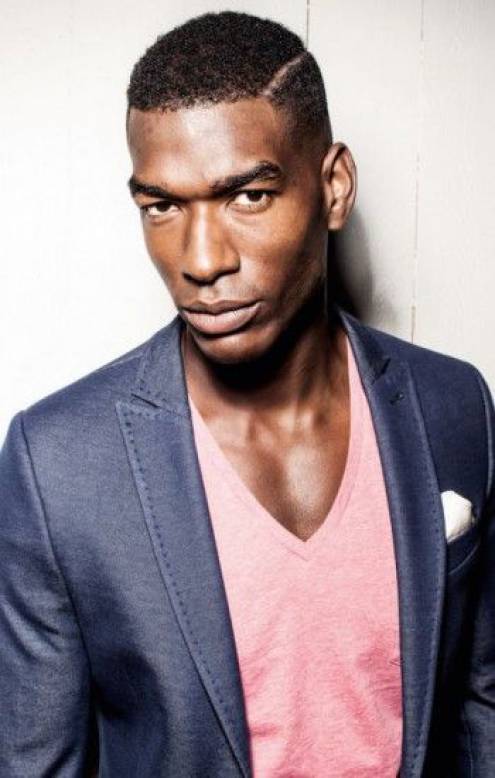 Low Side Parted Taper black men hairstyles 2015