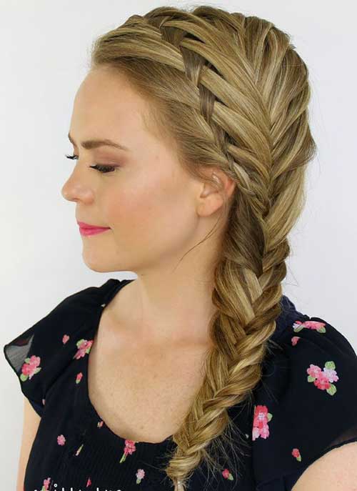 Hairstyles with Fishtail Braids