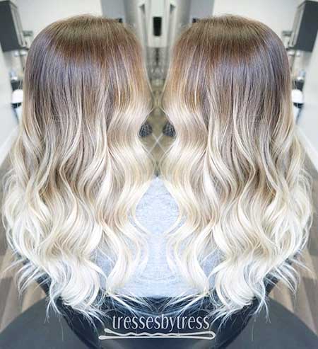 Blonde Ombre Balayage Platinum Summer Bayalage Blonde Balayage, 