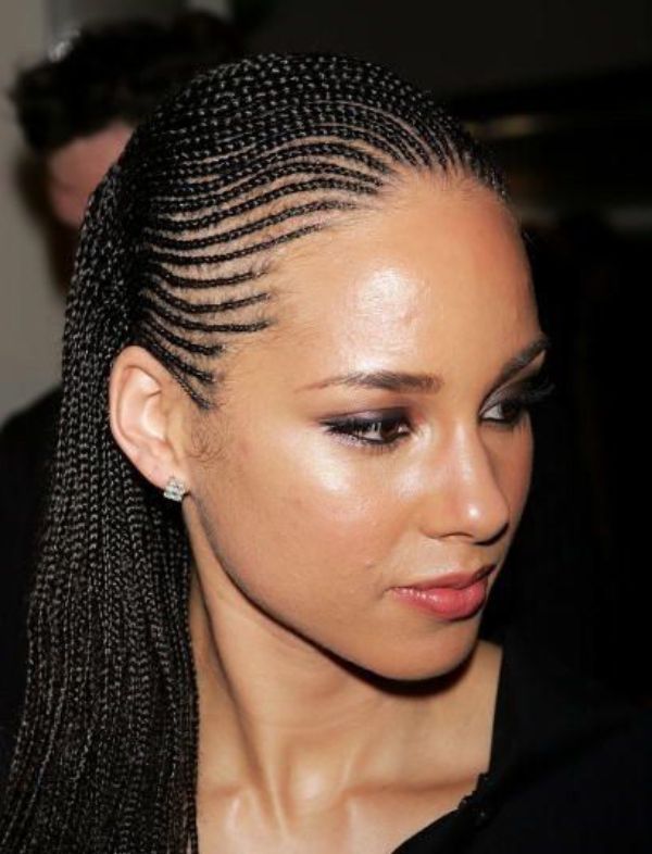 Alicia Keys Cornrows