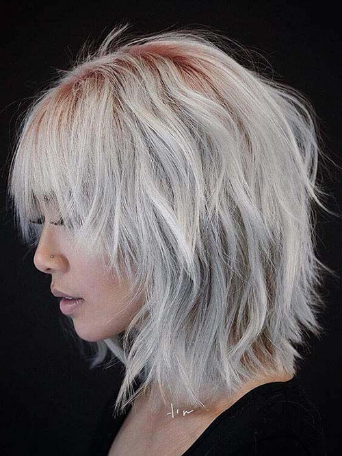 Short Layered Bob With Bangs