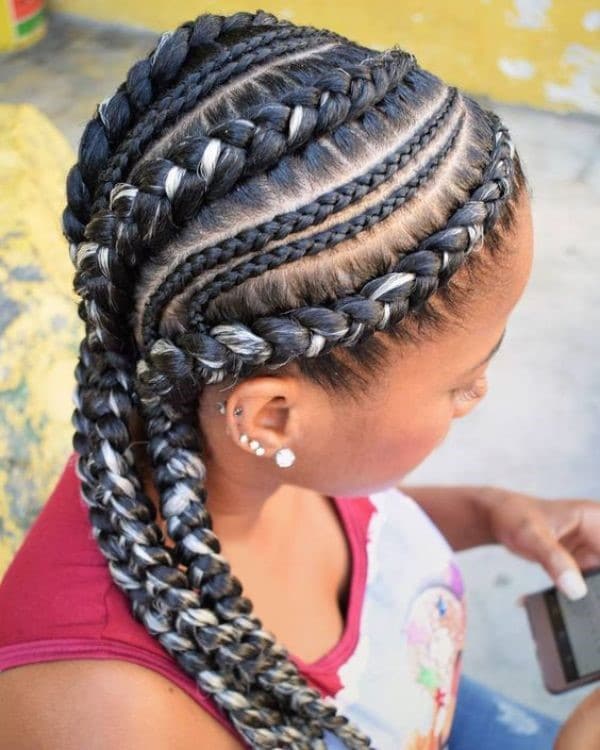 Big And Small Cornrows